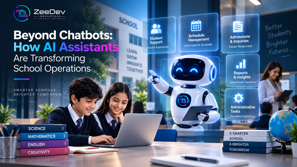 AI assistant handling school admissions, attendance and fee operations